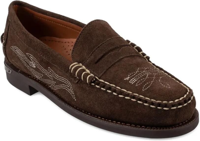 Sebago Dan Dallas penny loafers met borduurwerk Bruin - Foto 3