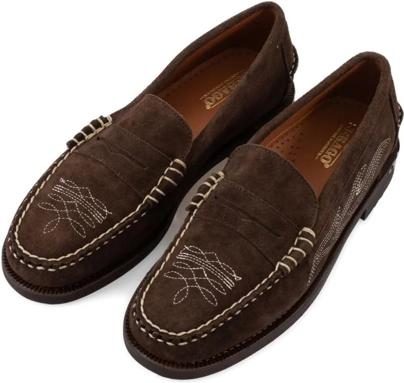 Sebago Dan Dallas penny loafers met borduurwerk Bruin - Foto 2