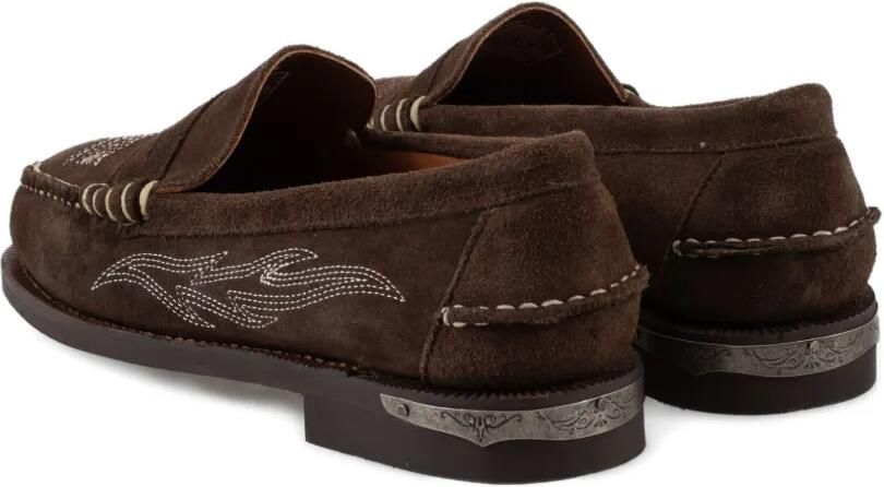 Sebago Dan Dallas penny loafers met borduurwerk Bruin - Foto 4