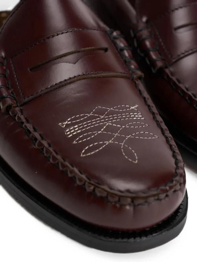 Sebago Dan El Paso embroidered leather loafers Bruin - Foto 2