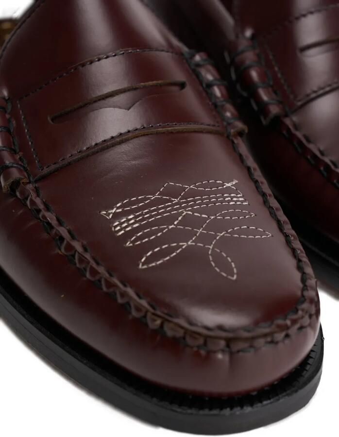 Sebago Dan El Paso penny loafers met borduurwerk Bruin - Foto 3