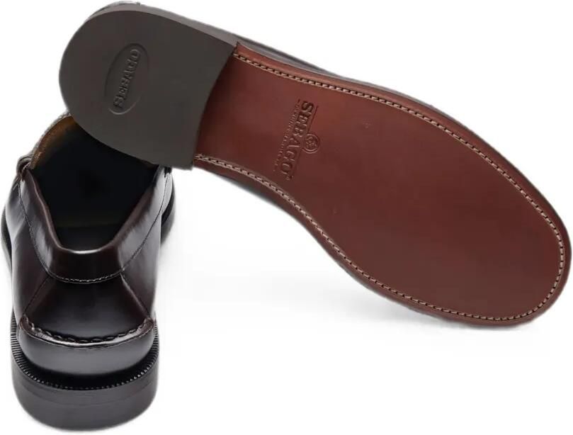 Sebago Dan leren loafers Bruin