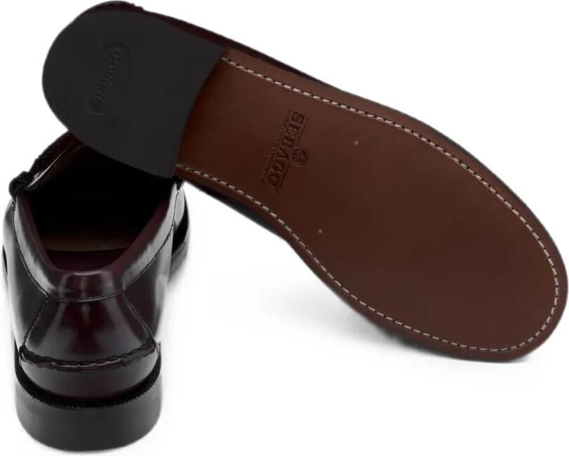 Sebago Dan loafers met gladde nerfstructuur Bruin