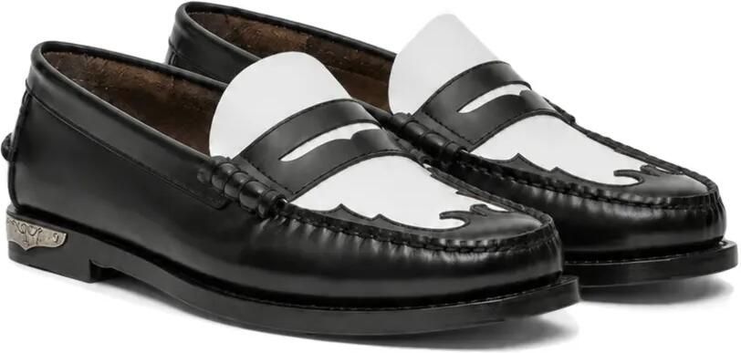 Sebago Dan Scarabeo leren loafers Zwart