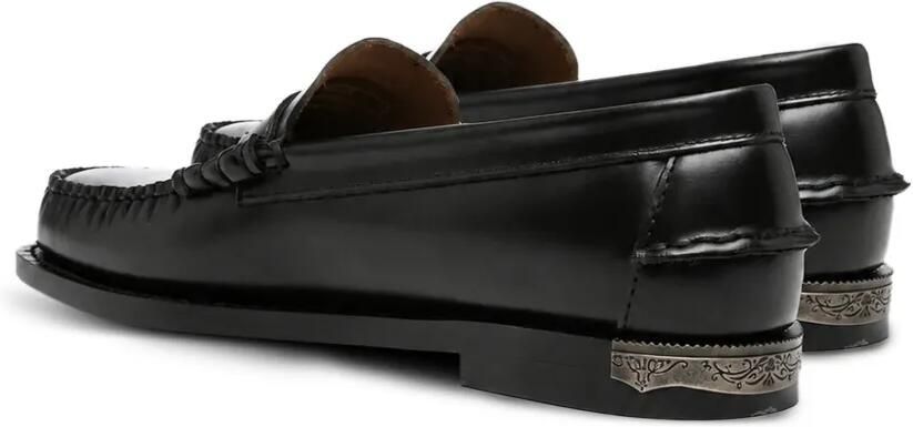 Sebago Dan Scarabeo leren loafers Zwart - Foto 3