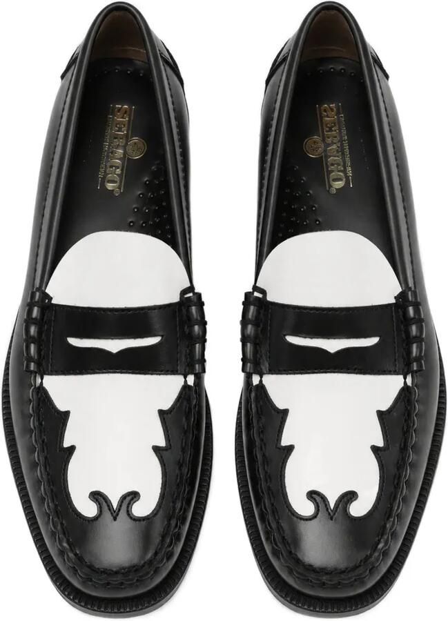 Sebago Dan Scarabeo leren loafers Zwart - Foto 2