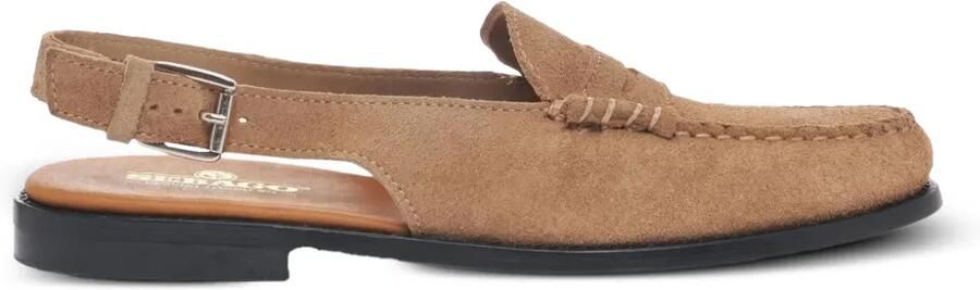 Sebago Dan slingback muiltjes Bruin
