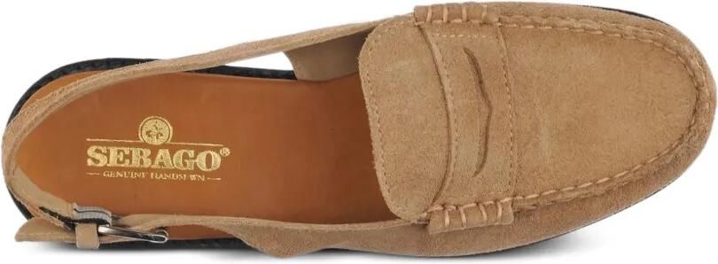 Sebago Dan slingback muiltjes Bruin - Foto 4