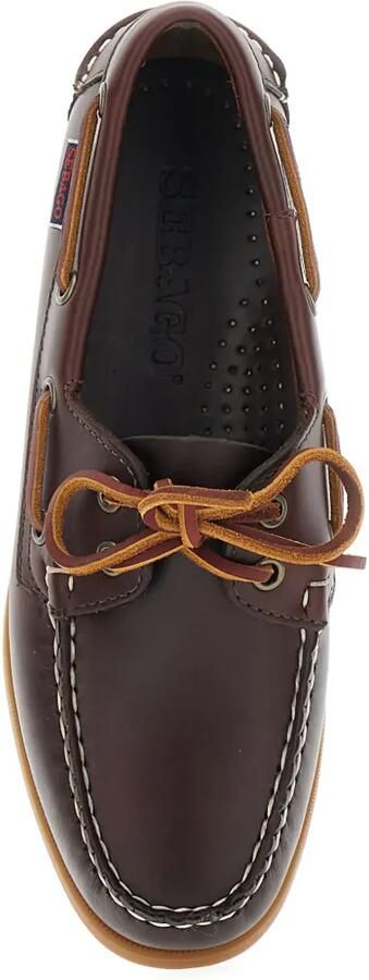 Sebago Dockside Portland Waxed leren bootschoenen Bruin - Foto 3