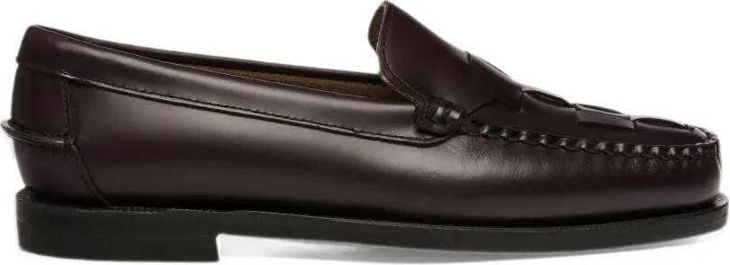 Sebago Frank Braided leather loafers Bruin