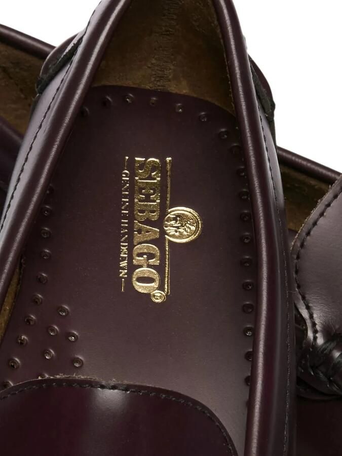 Sebago Frank Braided leather loafers Bruin - Foto 3