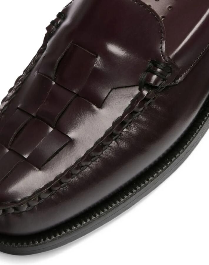 Sebago Frank Braided leather loafers Bruin - Foto 2