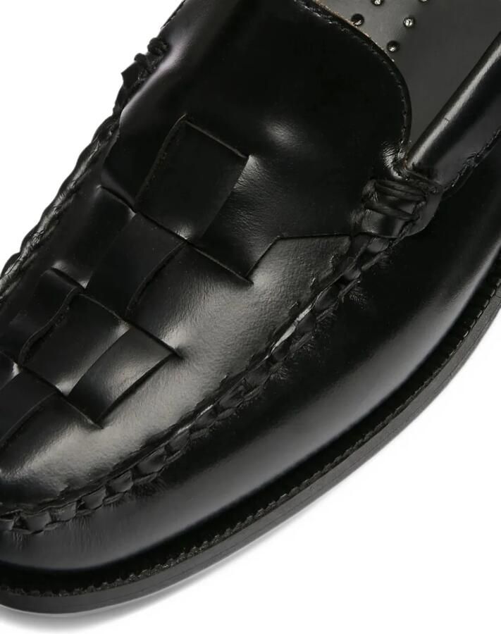 Sebago Frank Braided leather loafers Zwart - Foto 2