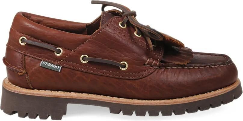 Sebago fringe-detail leather boat shoes Bruin