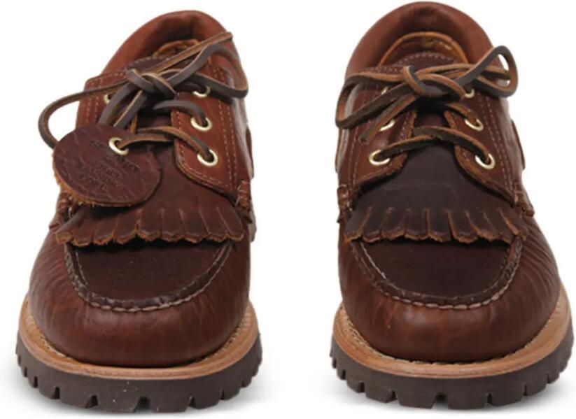 Sebago fringe-detail leather boat shoes Bruin - Foto 2