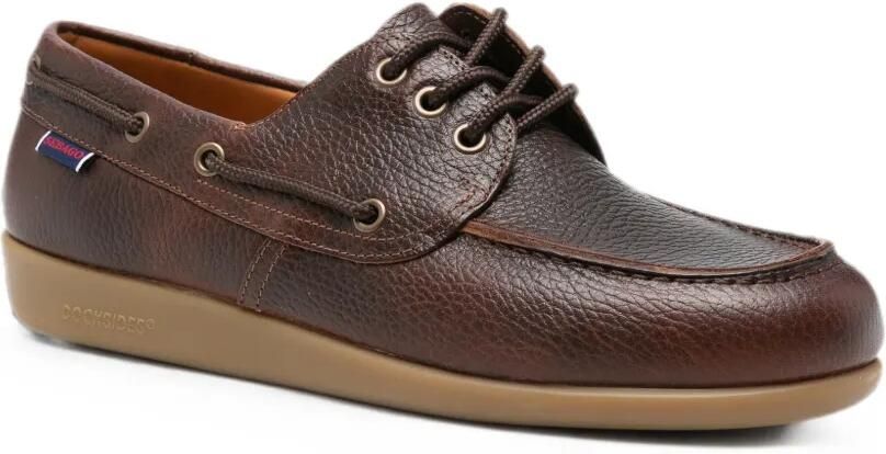 Sebago Gary Jobson Dockside loafers met veters Bruin - Foto 3