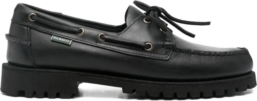Sebago Leren bootschoenen Zwart