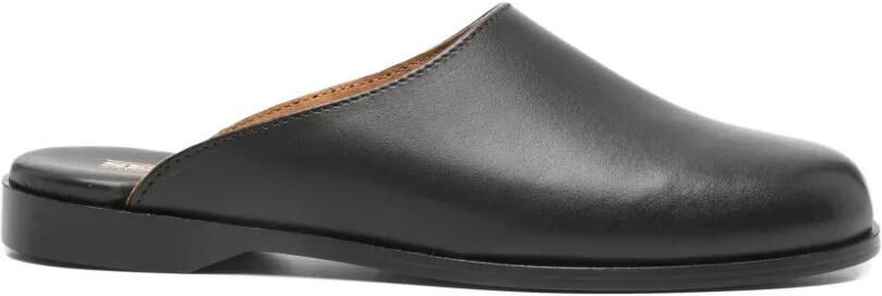 Sebago Leren muiltjes met ronde neus Zwart