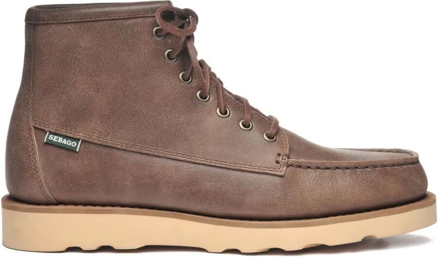 Sebago Leren veterlaarzen Bruin
