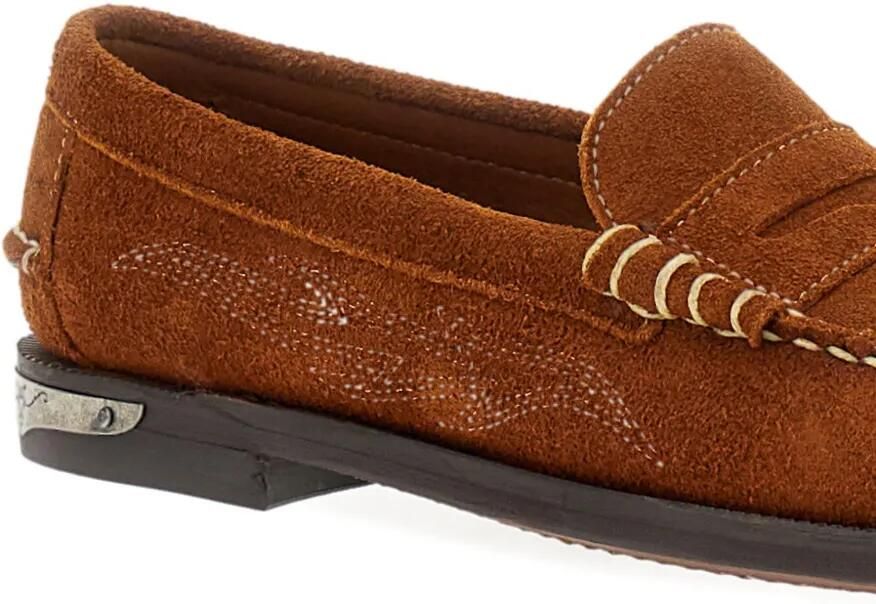 Sebago Loafers met decoratief stiksel Bruin