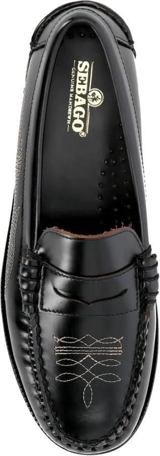 Sebago Loafers met geborduurd detail Zwart - Foto 4