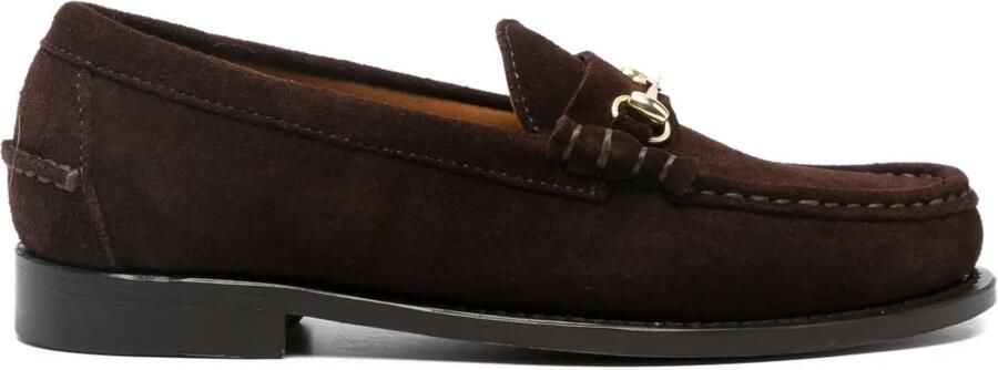 Sebago Loafers met horsebitdetail Bruin