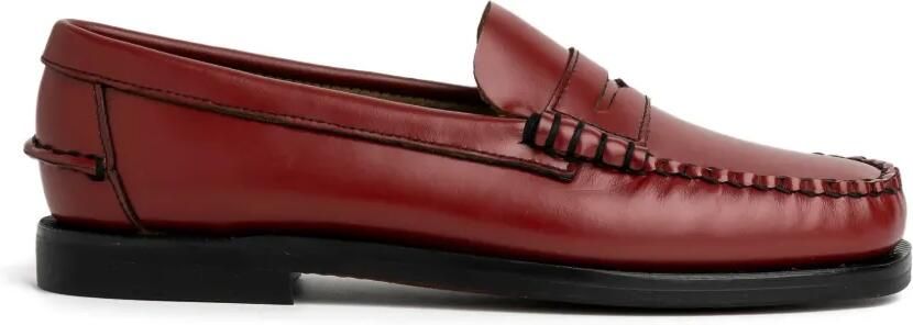 Sebago Loafers met stiksel Rood