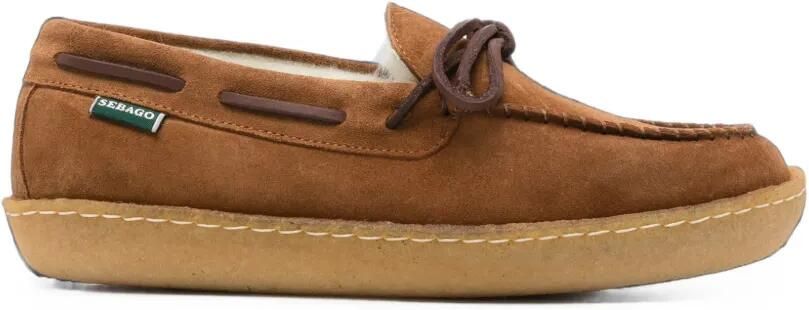 Sebago Loafers met strikdetail Bruin