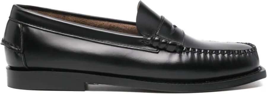 Sebago Madison loafers met vierkante neus Zwart
