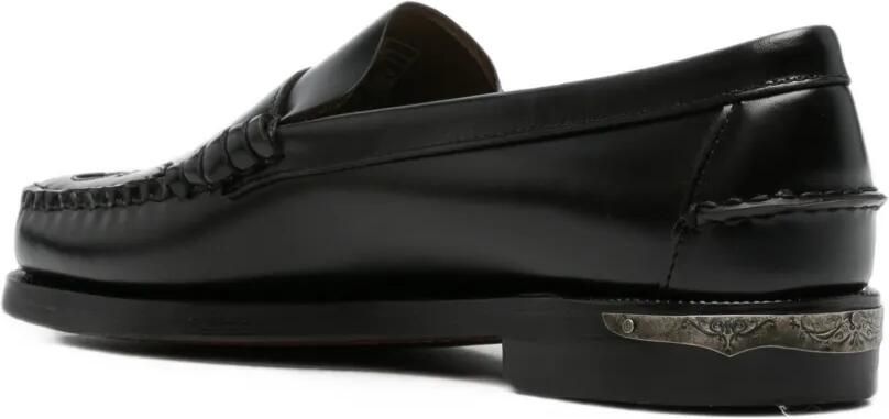 Sebago Penny loafers met gegraveerd plakkaat Zwart - Foto 2