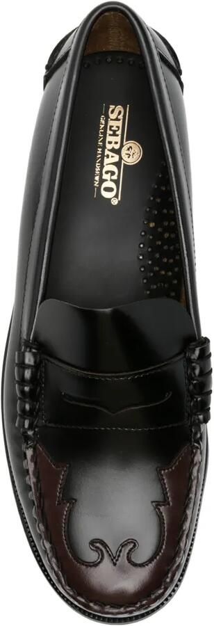 Sebago Penny loafers met gegraveerd plakkaat Zwart - Foto 4