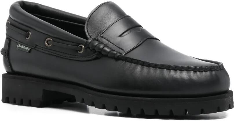 Sebago Penny loafers met loopzool Zwart - Foto 2