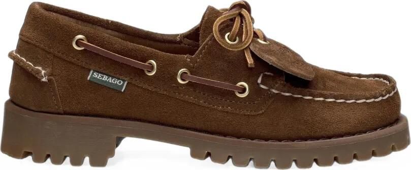 Sebago Ranger Artisan OX suède loafers met profielzool Bruin