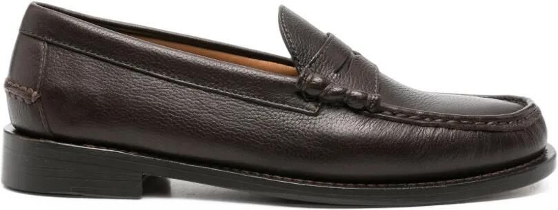 Sebago Ravenna grainy leather loafers Bruin