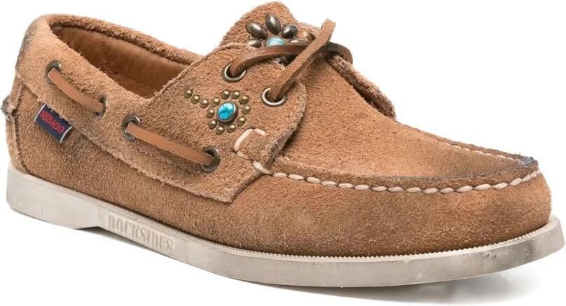 Sebago Suède loafers Bruin - Foto 3