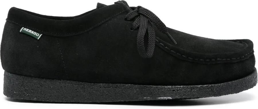 Sebago Wallabee leren loafers Zwart