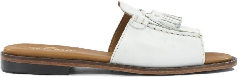 Sebago Will leren sandalen met kwastje Wit