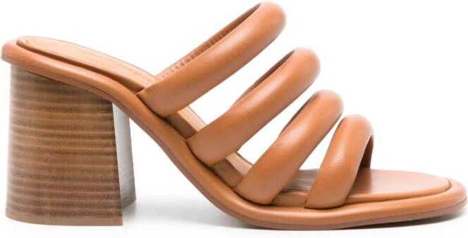 See by Chloé Leren sandalen Bruin