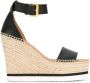 See by Chloé espadrille wedge sandals Zwart - Thumbnail 1