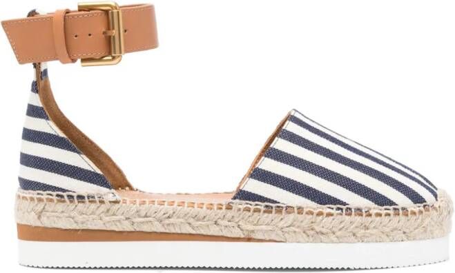 See by Chloé Espadrilles met plateauzool Blauw