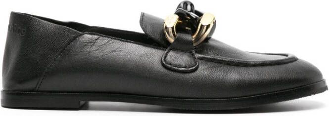 See by Chloé Monyca leren loafers Zwart