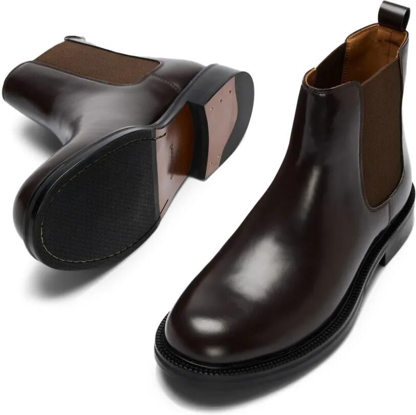 SELECTED Bobby leather Chelsea boots Bruin - Foto 2