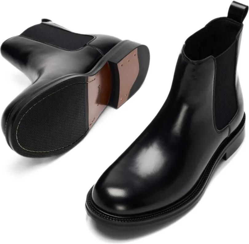SELECTED Bobby leather Chelsea boots Zwart - Foto 2