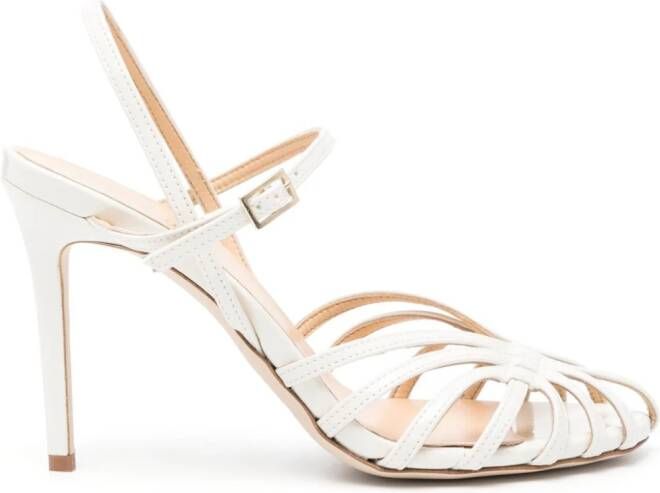 Semicouture Leren sandalen Wit