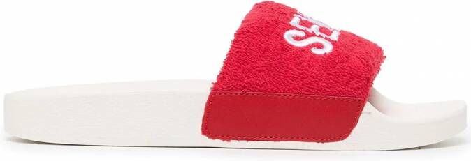 Senso Elly slippers met geborduurd logo Rood