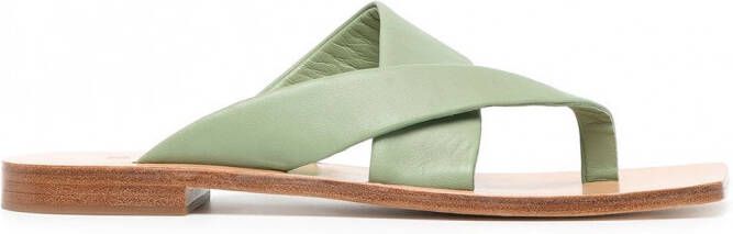 Senso Gretel I leren sandalen Groen