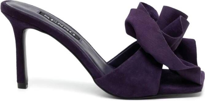 Senso 85 mm Harlow sandalen met bloemenpatch Paars