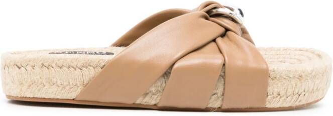 Senso Sandalen met gespdetail Bruin
