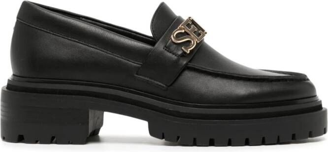 Senso Monty I loafers met logoplakkaat Zwart