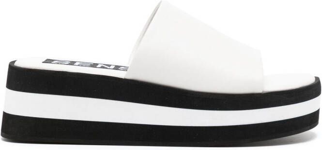 Senso Morgan sandalen met plateauzool Wit